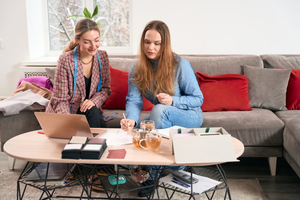 Business owner working at her desk